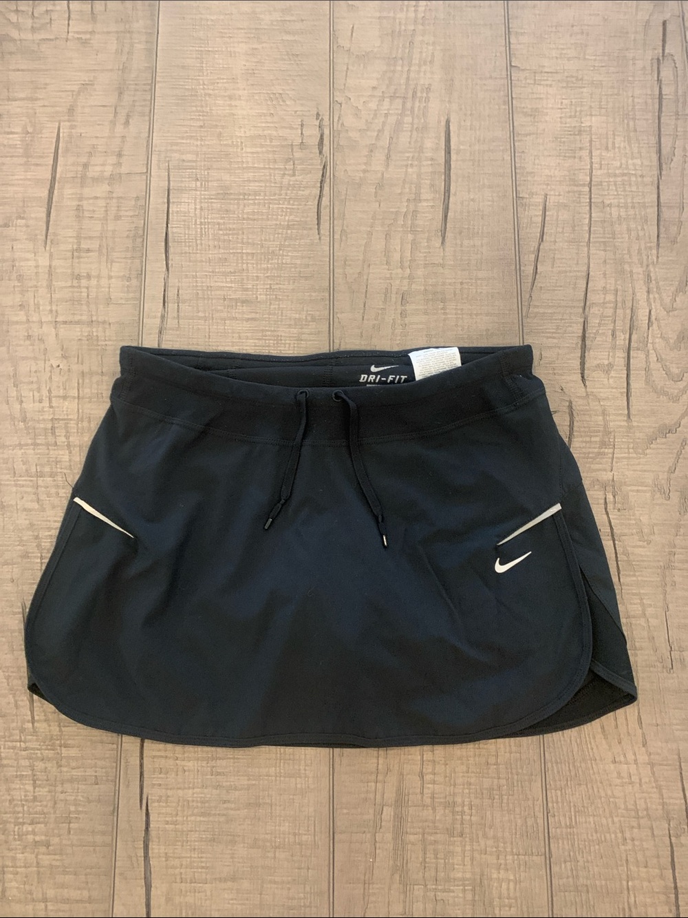 Nike Black Dri-FIT Athletic Skort with Reflective Accents